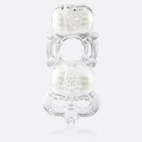 TheScreamingO - Tri O Triple Pleasure Cock Ring (Clear) TSO1136 CherryAffairs
