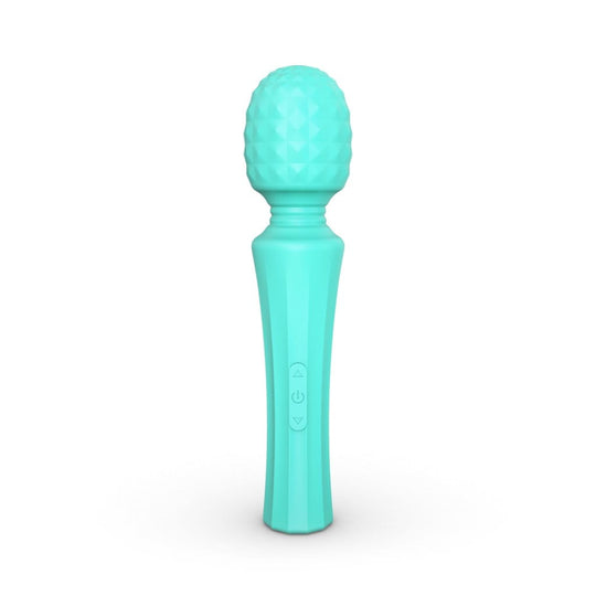Tracy's Dog - Seaquake Silicone Bumps Wand Massager (Blue)